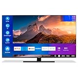 MEDION X15574 (MD 30987) 138,8 cm (55 Zoll) QLED Fernseher (Smart TV, 4K, Dolby Vision HDR, Dolby Atmos, Subwoofer, Netflix, Prime Video, PVR, Bluetooth, MEMC, Micro Dimming)