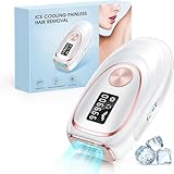 Haarlosy IPL Geräte Haarentfernung Schmerzfreien Dauerhafte Laser Haarentfernung – IGPT Haarentfernungsgerät mit 999.900 Lichtimpulsen für Männer und Frauen Achseln, Beine und Körper(beige14)