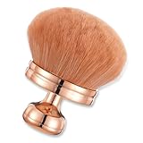 Selbstbräunerpinsel,Schminkpinsel, Großer Puderpinsel Anti Snag Foundation Applikator Pilzkopf Rougepinsel Kabuki Puder Schminkpinsel,Tragbarer Hautapplikator