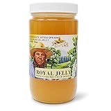 Goshen Honey Amish Extrem roher Gelée Royal-Honig, 100 % organisch reiner, frischer, natürlicher Haushaltshonig mit Lebensenzymen, gesundheitliche Vorteile, ungefiltert, unverarbeitet, unbeheizt, 0,5