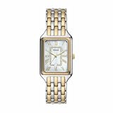 Fossil Damenuhr Raquel mit quarz/3-Zeiger datum Uhrwerk 26mm Gehäusegröße und Edelstahlarmband ES5305