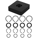 BEBEMOKO 1/2 3/8 Schlagschrauber Haltering Satz mit O Ring Montagewerkzeug Langlebiges Zubehör für Druckluft Schlagschrauber Halteklammer für Kfz und Maschinen