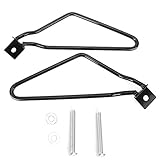 Motorradtaschenhalterung Eisen Schwarz Universal Motorrad Eisen Satteltaschenhalterungen Support Zubehör Satteltaschenhalterung