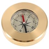 YARNOW Survival Kompass aus Kupfer Kleines Tragbares Navigationsgerät für Camping Wandern Bootfahren und Outdoor-aktivitäten Korrosionsbeständig Präzise Richtungsanzeige für Trekking und