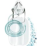 Mapeau Sauerstoffmaske mit Reservoirbeutel, Schlauch, Gummizug und Nasenbügel, O2 Maske