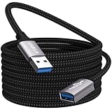 lalasis USB 3.0 Verlängerungskabel 5M, 5Gbps USB-Verlängerungskabel A auf A für USB-Stick, Kartenleser, Tastatur, Drucker, Scanner, Kamera, Maus, Headset, USB-Hub, Drucker, Webcam, PS5/4