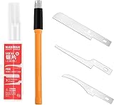 Yuentoen Mini Handsäge,Handstielsägen für Modellbau mit 3 Klingen für DIY Modellbau Messer Hobby Werkzeug Set für Metallsäge zum Handschneiden