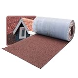 DAPRONA Dachschindeln selbstklebend, Firstabdeckung Rot 5m x 32cm Bitumenschindeln für Gartenhaus, Carport, Flächendeckung 1,6m²