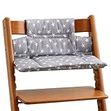 SGZIOO Hochstuhl Sitzkissen für Stokke Tripp Trapp, 2-Teilig Hochstuhl Kissen, Verdickung Weiches Hochstuhlauflage Hochstuhlkissen für Kinderhochstuhl, Ersatzbezug für Kinderhochstuhl, Babystühle