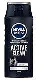 Nivea Men Active Clean Shampoo 250 ml, 3er Pack (3 x 250 ml)