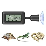 Terrarium Thermometer Hygrometer Terrarium Reptilien Thermometer 2 in 1,90 Grad Verstellbar Zubehör Bart Drachen Aquarium Zubehör Großer Messbereich für ser