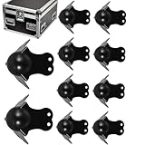 Uoqpty Eckenschutz für Boxen, Eckenschutz, Schrank-Eckenschutz, Kantenschutz, runde Winkel, dekorative Protektoren, Metallschutz für Bühnenverstärker, Audio-Gehäuse, 10 Stück