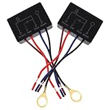 DOITOOL 2 x Schalter, Touch-Schalter, Tischlampe, Touch-Dimmer für LED-Lichter, 4-Wege-Touch-Sensor-Dimmer