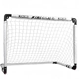 KiBiGOAL Fussballtor Kinder Fußballtor, Klappbar Fußballtor 90x60cm, Mini Kinder Fussballtor für Indoor und Garten, Kinder Fußball Spielzeug Geschenke für Innen und Außen