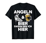 Lustiges Angler T-Shirt - angeln und Bier für Fischer T-Shirt
