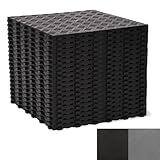 uyoyous 20 Stück PVC Garagenboden, 40x40cm Ineinandergreifende Garagenbodenfliesen, 18mm Dicke rutschfeste Gummifliesen, Strapazierfähiges Garagenbodenbelag (20, Schwarz, 40 * 40 cm)