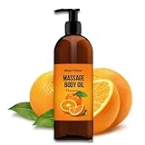 Beautiona - Körper-Öl für Massagen - Pflegeöl - Aroma-Öl - pflegendes Entspannungs-Öl - Massageöl & Körpermassageöl für Männer & Frauen (500 ml, Orange)