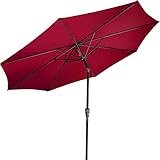 STILISTA® Marktschirm inklusive Abdeckung Durchmesser 300 cm in verschiedenen Farben, rot