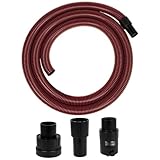 Original Einhell Saugschlauch Premium für Nass-Trockensauger (3 m Länge, hochbelastbar, trittfest, inkl. Verbindungsadapter für alle Einhell Nass-Trockensauger)