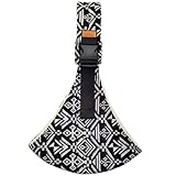 EnixwH Babytrage Neugeborene Ab Geburt, Verstellbare Baby Carrier for Newborns, Kindertrage Seitlich Schwarz, Hüfttrage für Kleinkinder, Kleinkind Trage Seitlich, Kleinkinder bis 15 KG (Bonsai-Muster)