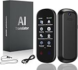 Sprachübersetzer Gerät, Translator Sofortübersetzer kein WLAN, ChatGpt AI Übersetzungsgerät mit Sprachausgabe, Fotoübersetzung/WIFI/Hotspot/Offline,Sofortübersetzer für Reisen,Business Sprachenlernen