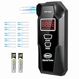 GRACE Atemalkoholtester AAT 5500 | Hochpräziser elektrochemischer Sensor | Testsieger 2024 | Med | Geeicht | Wechselbare Batterie | Inkl. 10 Mundstücken & Batterien | DHL-Versand