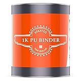 1K PU Bindemittel Kleber für Steinteppich außen, UV-fest, 1kg farblos glänzend - kein Vergilben, elastisch, abdichtend, ausreichend für 25kg Marmorkiesel - BEKATEQ BK-667PU