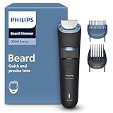Philips Bartschneider 3000er-Serie – selbstschärfende Metallklingen, 40 Längeneinstellungen, Lift&Trim-Kamm, 100% wasserdicht, Akkuanzeige, USB-Ladegerät, Modell BT3660/15