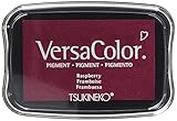 Rayher Hobby 29017275 Tsukineko Versa Color Pigment-Stempelkissen, raspberry, 9,6 x 6,3 x 1,8 cm, Tinte auf Wasserbasis