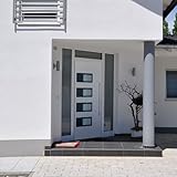 Juroupi Haustür Weiß 100x200 cm Aluminium und PVC HaustüR Deko EingangstüRen HaustüRen