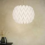 Origami Design Papier Lampenschirm - Folding Pendelleuchte Kunst Dekor,Nordische Kreativpapier Lampenschirm Deko Papier Laterne Deckenlampen Shade,für Wohnzimmer,Schlafzimmer,Esszimmer (B)