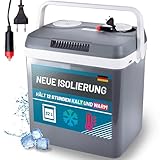 32 Liter Kühlbox elektrisch 12V 230V KÜHLEN und WÄRMEN elektrische Kühlbox, Thermoelektrische Kühlbox 12V 230V leise Camping Kühlbox Auto LKW
