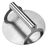 Cabilock Biskuit-Burgerpresse Spiel Grillzubehör Spieße Flipper Bausatz Bobs Burger Press hamburgerpresse Fleischform drücken Werkzeug zur Herstellung von Pasteten 430er Edelstahl Silver