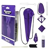 Danchet Saxophon-Reinigungs-Set, Pflege- und Reinigungs-Set für Alt-Saxophone mit, Korkfett, Wattebausch, Reinigungstuch*2, Daumenauflage, Mundstückbürste usw