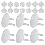 Healeved 30 Stück kindersichere Steckdosenabdeckungen: Schutzkappen für Steckdosen – Sicherheitsabdeckungen aus Kunststoff zur Vermeidung elektrischer Gefahren für Babys und Kleinkinder in