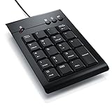CSL - Numpad Keypad inkl. Mulitmediatasten - USB-Nummerntastenfeld - Nummernblock Zusatztastatur - 3 Multimedia Keys - 19 Tasten - für Laptop Ultrabook Netbook Desktop PC - kabelgebunden