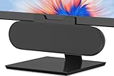 ZETIY Monitor Lautsprecher für PC, USB Portable Computer Lautsprecher Mini Soundbar, Klein PC Lautsprecher für Phone, Notebook, PC, Laptop, Desktop - Plug and Play （Schwarz）