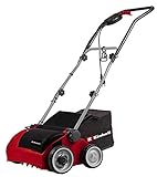 Einhell Elektro-Vertikutierer-Lüfter RG-SA 1433 (1400 W, 33 cm Arbeitsbreite, 3-fach höhenverstellbar, 28 l, empfohlen für Flächen bis 400 m²), Schwarz/Rot