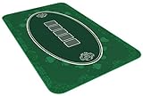 Bullets Playing Cards Designer Pokermatte grün in 100 x 60cm - für den eigenen Pokertisch - Deluxe Pokertuch – Pokerteppich – Pokertischauflage