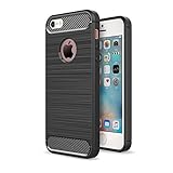 betterfon Hülle Kompatibel mit Apple iPhone 7 Plus | Handyhülle für iPhone 7 Plus | Carbon Handy Tasche | Schwarz