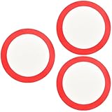 Ciieeo 3 Stk Ofenmatte Pizza-liner Grill Bier Gestell Nicht Wiederverwendbar Kühlregal Draht Backformen Netz Brennerabdeckungen Für Herde Zinn Toaster Sauerteigmatte Kocher Glasfaser Rot