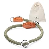 FREUDENTIER Zugstopp Halsband Hunde - Robuster Zugstopp für maximale Sicherheit - Hundehalsband Zugstopp für kleine, mittelgroße & große Hunde (Waldgrün, M)