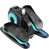 Rollingsurfer Mini Elektrischer Ellipsentrainer, Fußtrainer Elektrisch mit Anzeige und Fernbedienung, Motorisierter Beintrainer im Sitzen zur für Senioren und Erwachsene