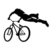 APAAJA 15,9 x 11,8 cm Fashion Free Style Fahrrad Sport Extreme Radfahrer Speed Vinyl Aufkleber Autoaufkleber S9-0260 schwarz
