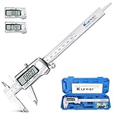 Kynup Messschieber Digital, 150 mm Schieblehre Digital Edelstahl, Elektronik Messschieber Messwerkzeuge, voll ausgeschaltet, LCD Display für Haushalt und Industrie Messung Messlehre