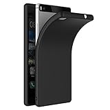 COPHONE Hülle kompatibel mit Huawei P8, Schwarz Silikon Schutzhülle für Huawei P8 Case TPU Bumper Huawei P8 Handyhülle