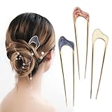 PAYFULLY 3 Stück French Hair Pin, U-förmige Haarnadeln, Neue French Pin, French Twist Hair Pin für Frauen und Mädchen