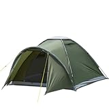 Campingzelt mit Vorraum, Zelte Camping Zelt für 2-4 Person, PU5000 wasserdichte Zelt für Camping Reise Trekking Garten Kuppelzelt Ultraleichte Backpacking 2025 Upgrade
