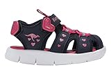 KangaROOS Jungen Mädchen K-Mini Sandale, dk Navy/Daisy pink, 23 EU