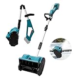 Akku-Schneefräse für Makita 18V Batterie, 13 Zoll Faltbare Elektrische Schneefräse,600W Schneefräse Akku,Höhenverstellbar, 45° verstellbare Richtung, max.Schneehöhe 20 cm (ohne Akku)